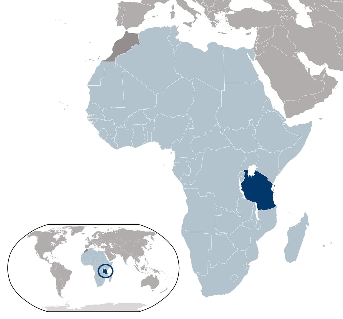 tanzania karta