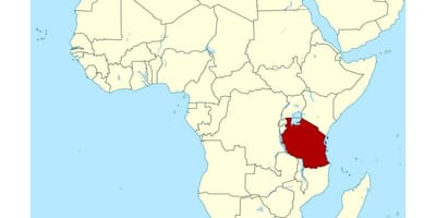 Karta över platsen i tanzania på världen 