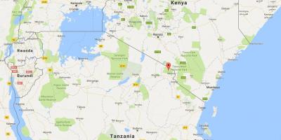 Tanzania plats på världskartan